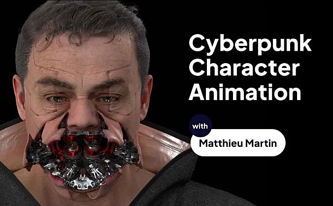 Motion Designers Academy – 从概念到创作赛博朋克角色动画（C4D+OC）