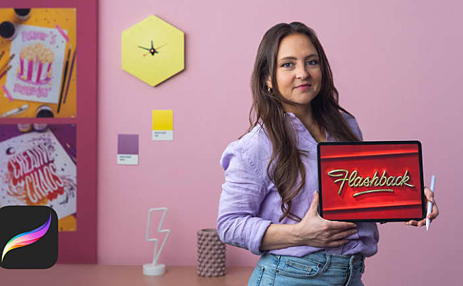 Domestika – Procreate 3D字母设计