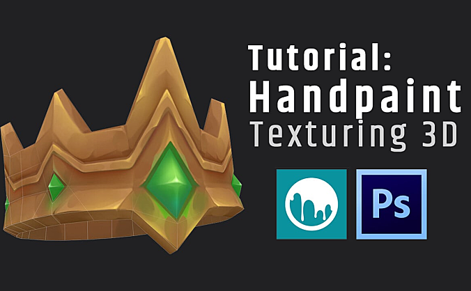 Artstation – 风格化皇冠制作（手绘纹理）