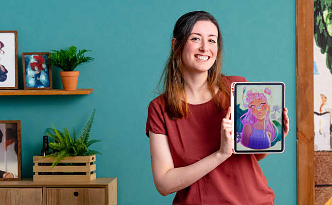 Domestika – Procreate卡通风格人物肖像制作