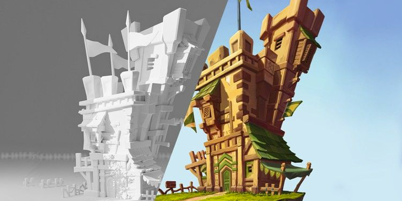 Udemy – Blender风格化游戏城堡制作