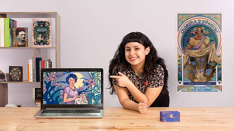 Domestika – Photoshop另类风格肖像插画艺术