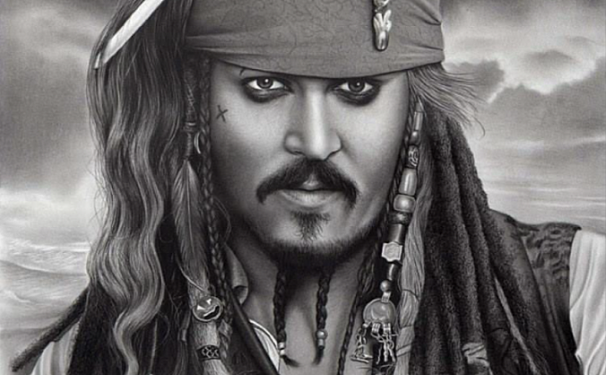 杰克船长素描艺术