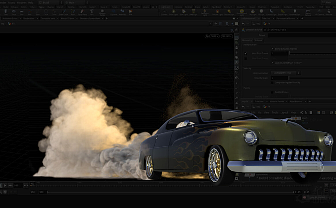 The Gnomon Workshop – Houdini烧胎烟雾制作