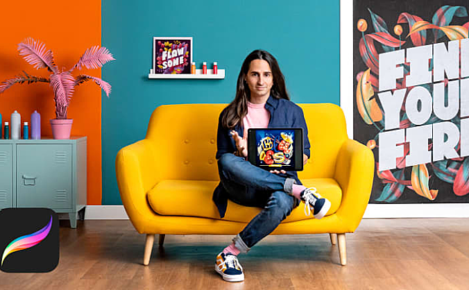 Domestika – Procreate字母设计