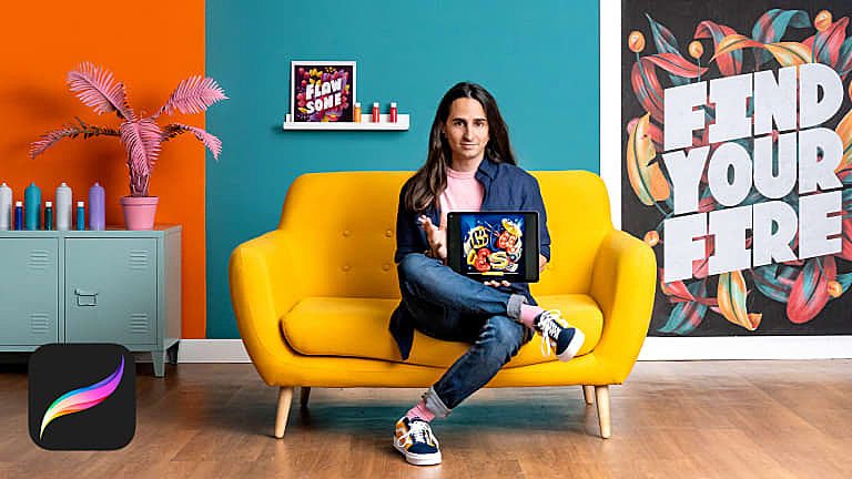 Domestika – Procreate字母设计