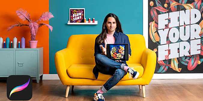 Domestika – Procreate字母设计