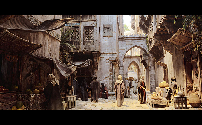 【资产】用这个波斯帝国闹市的UE5素材开发《波斯王子》吧