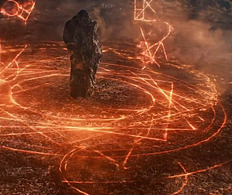 82个科幻上古魔法印记护盾战斗火花特效动画4K视频素材