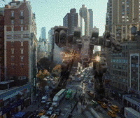 624个科幻史诗机器人机甲宇宙飞船激光火花特效合成4K视频素材