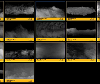 4K视频素材 100个飘渺烟雾流动云雾迷雾视频合成特效4K动画 Through The Fog