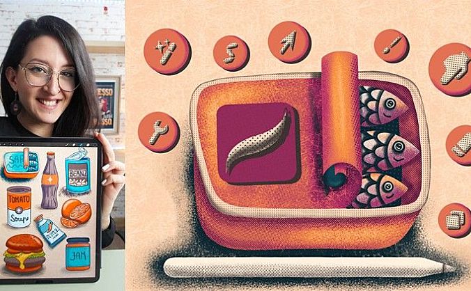 Udemy – Procreate使用图案画笔进行着色与纹理