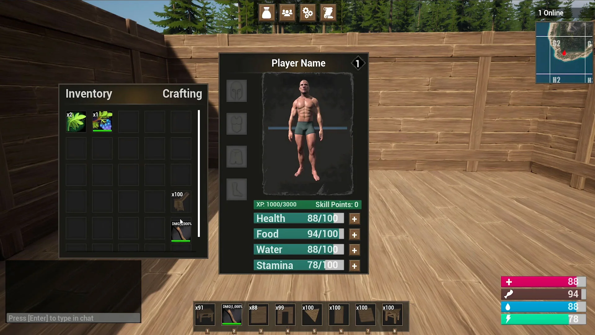 【教程】UE5 100% 蓝图开发Steam 多人孤岛生存游戏 包含全部项目 双语字幕(未完待续….)