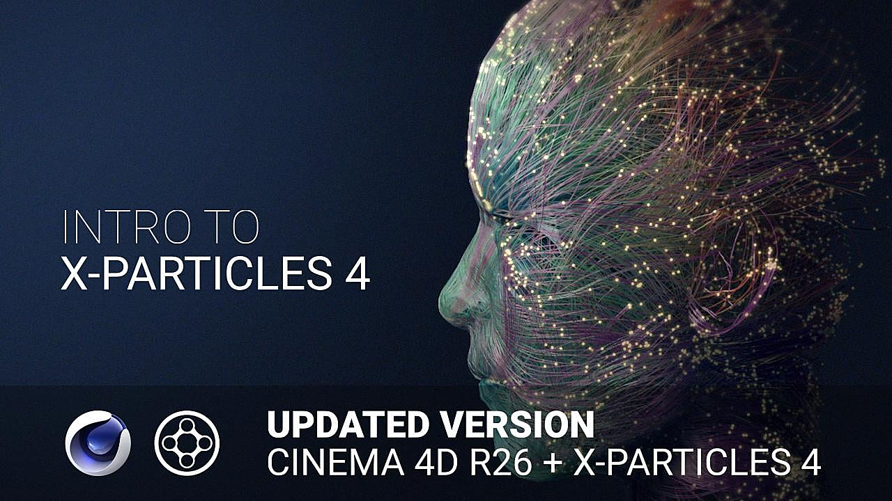 【教程】C4D 通过 X-Particles 4 抽象视觉设计 双语字幕 含项目下载！！！