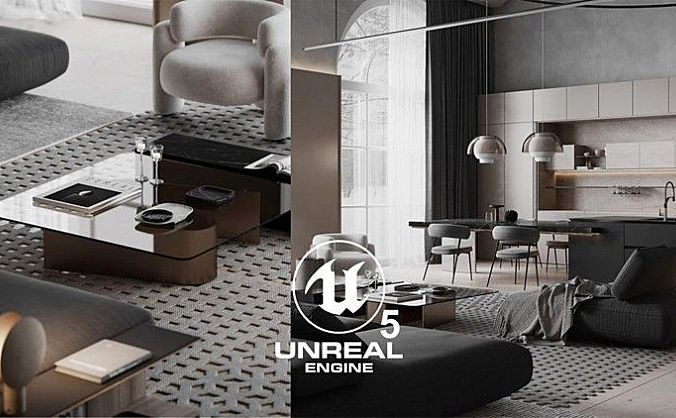 【教程】UE5室内漫游教程 双语字幕 含项目下载！