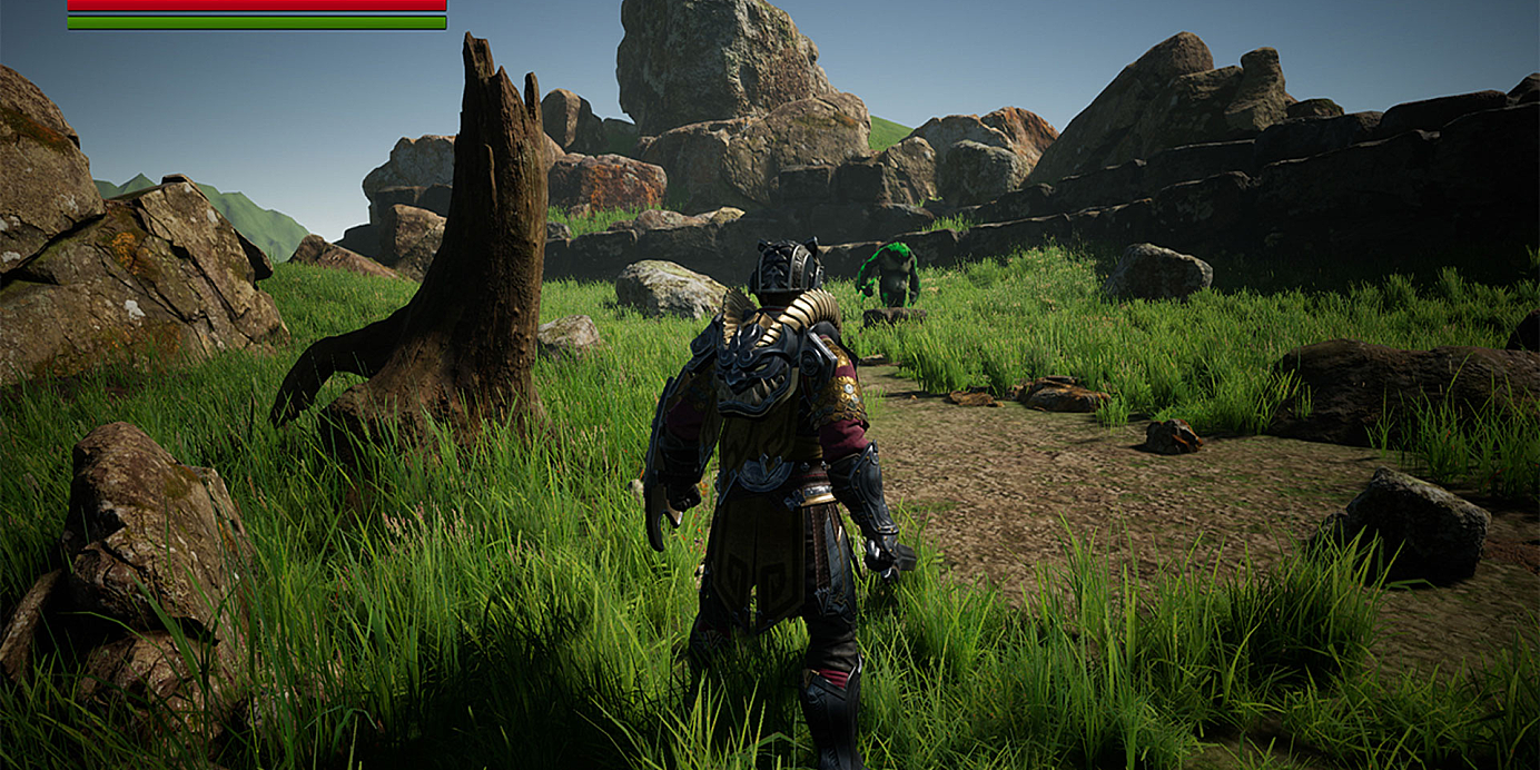 【教程】虚幻引擎教程 UE4+Blender 2.9 开发魂类RPG游戏 双语字幕 没有项目下载！