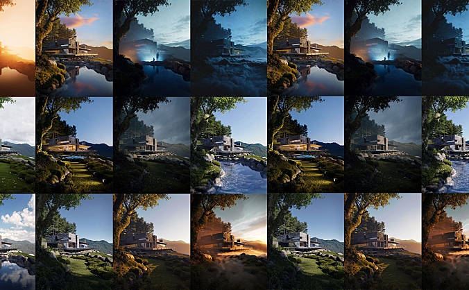 【教程】3D室外场景照明大师班 全部课件下载！！！