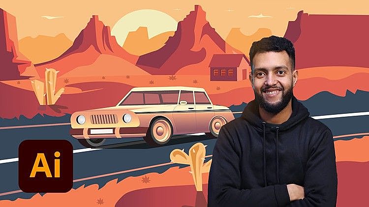 Udemy – 30天学习插画挑战(Adobe Illustrator)