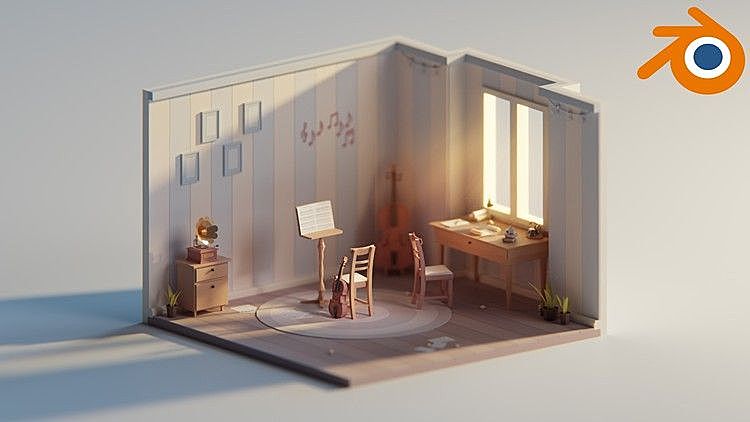 Udemy – Blender 3D等距场景创建大师班