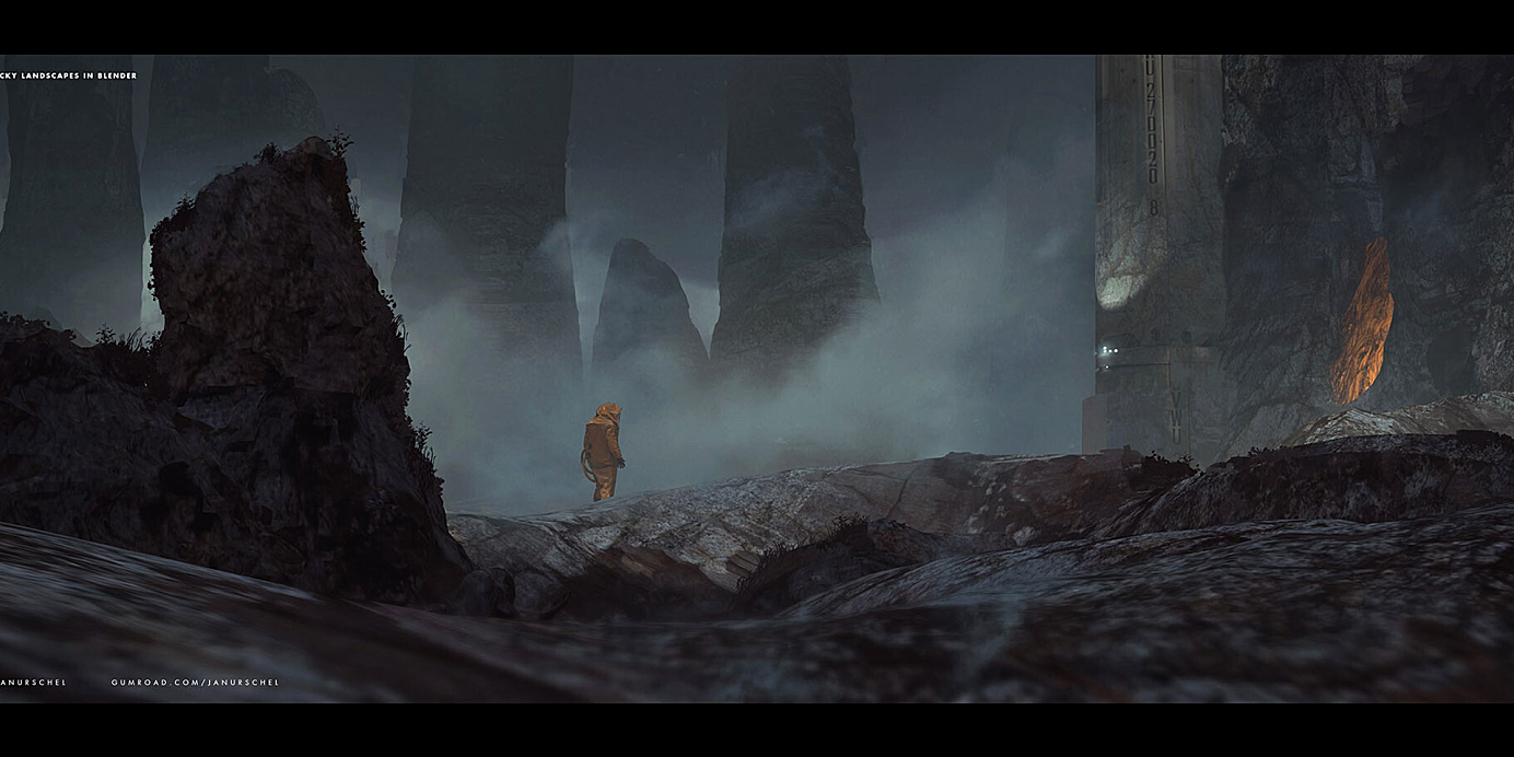 【教程】Blender科幻场景自然景观 全部课件下载!