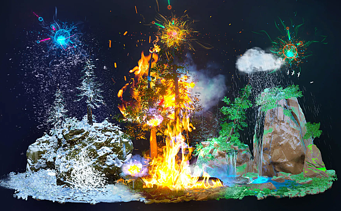 【教程】虚幻引擎5/UE5 自然特效高级教程 (3.28G配套课件下载)