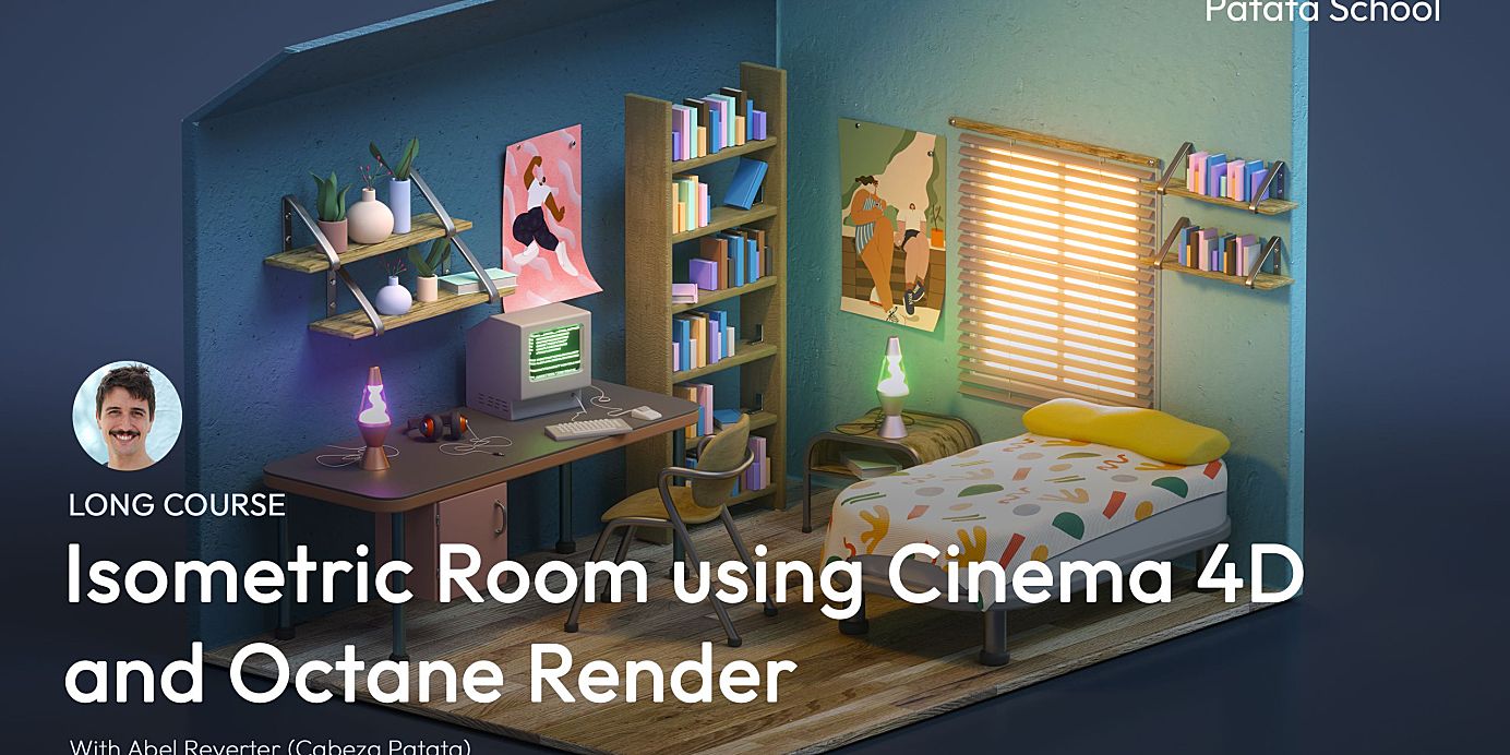 Patata School – Cinema 4D+Octane等距模型制作