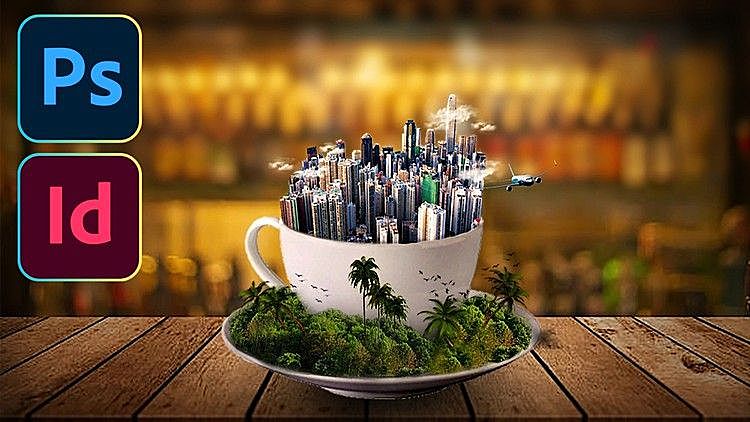 Udemy – Photoshop+InDesign平面设计入门到进阶